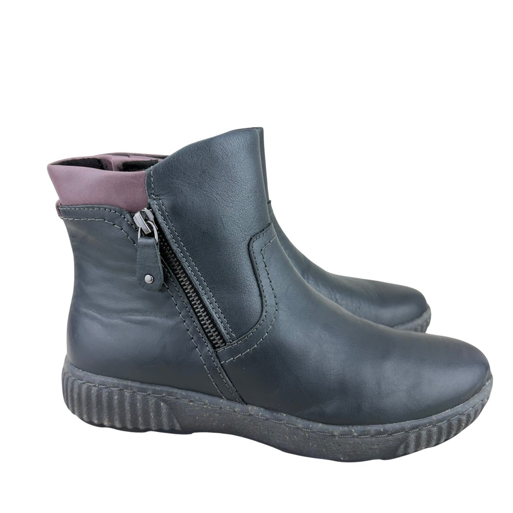 Clarks Magnolia Haley Black Leather Ankle Boots Womens 6.5 M 26167479 Gorpcore